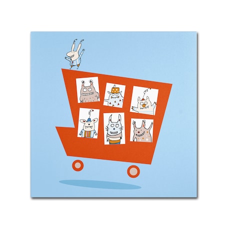 Trademark Fine Art Carla Martell 'Monster Truck' Canvas Art, 14x14 ALI0527-C1414GG